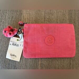 KIPLING Small pouch VIV Desert Rose NWT w/Alfie monkey